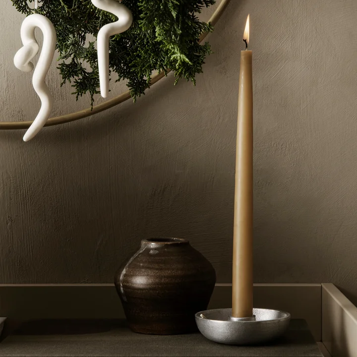 Ferm Living - Bowl Stabkerzenhalter, Messing