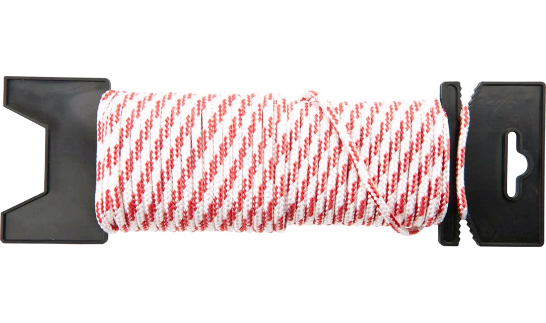 Snor flettet polyester, 20 M, Ø 4mm