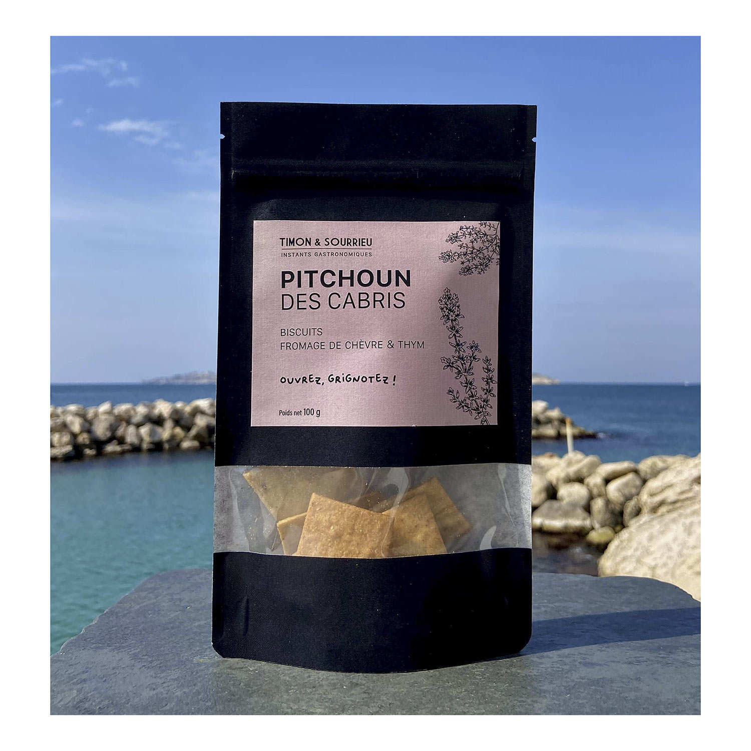 Pitchoun des cabris - Biscuits apéritif au fromage de chèvre et thym