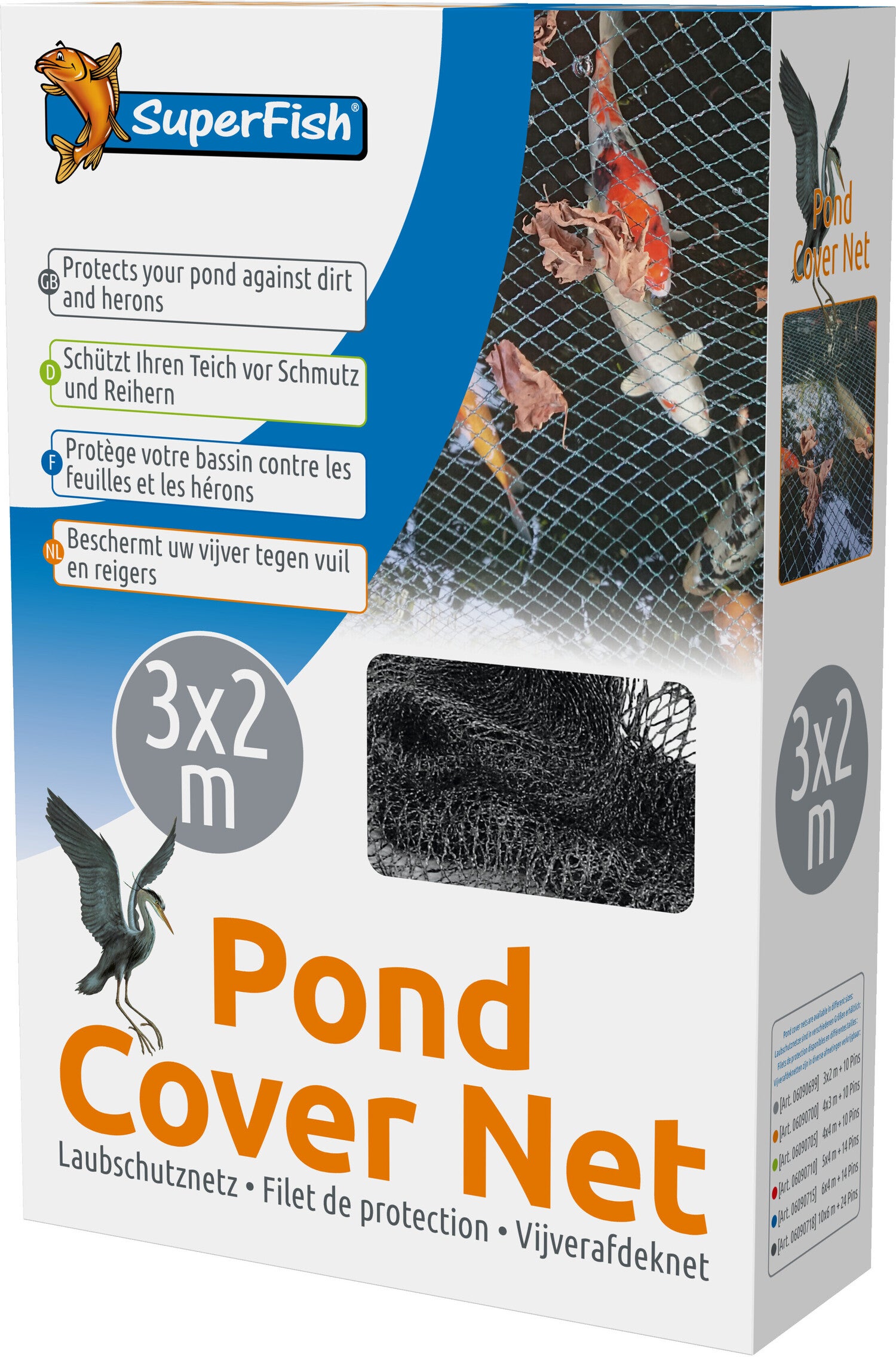 Superfish vijver afdeknet 3 x 2 m