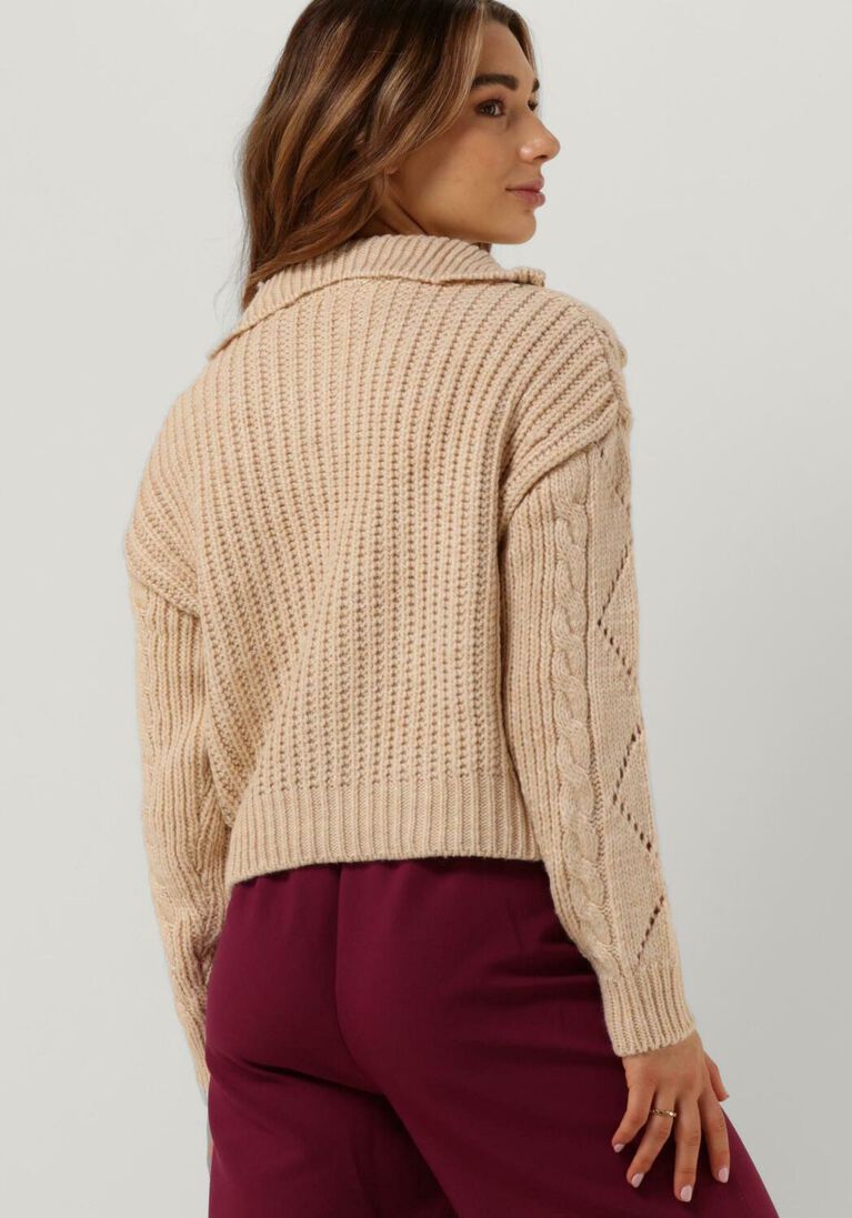 OBJECT beige object trui kelly l/s knit pullover