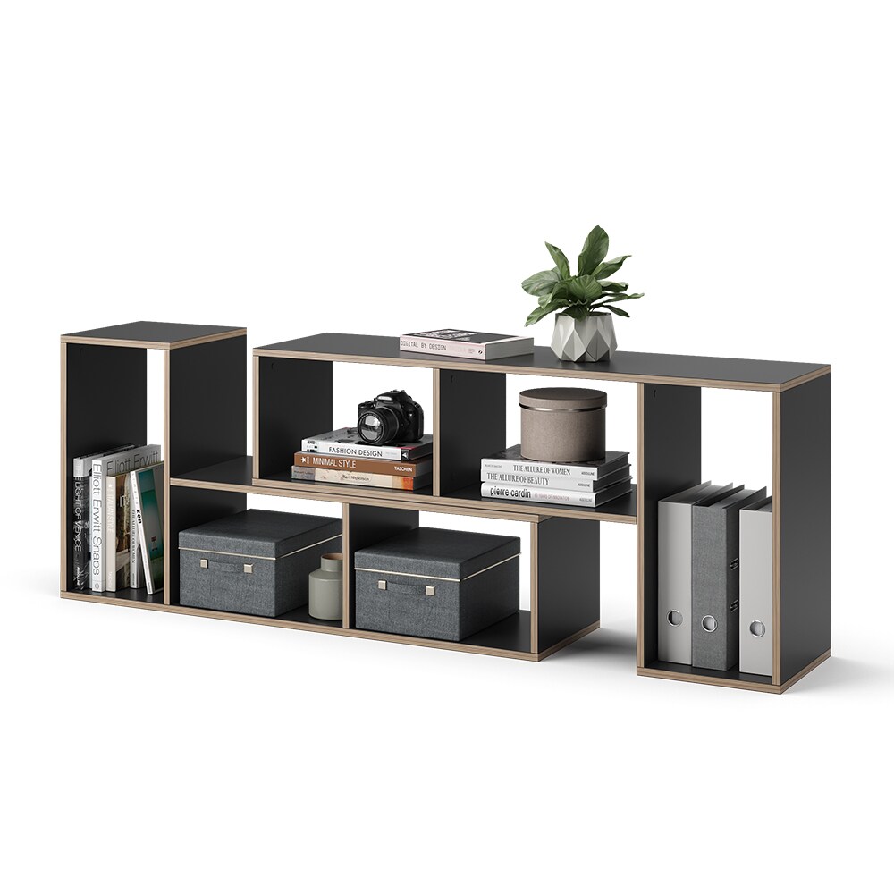 Vicco Regal Tetris 112,8 x 56,4 cm Anthrazit Nordik 2er-Set Standregal modern