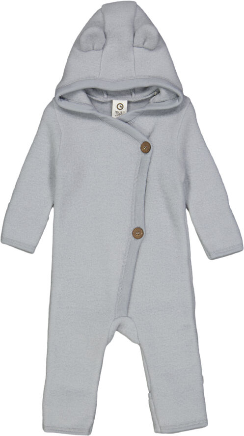Müsli by Green Cotton Woolly fleece suit Jasmin blue