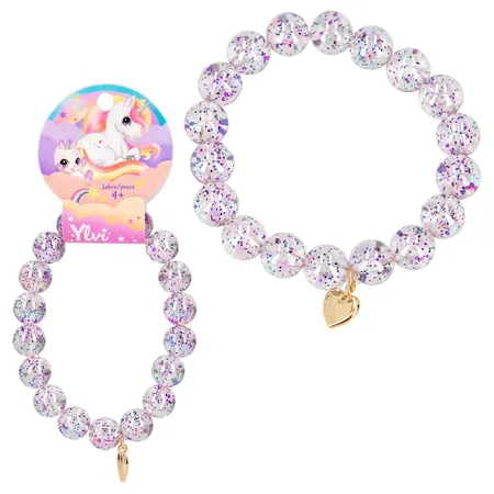 Depesche Ylvi & the Minimoomis Armband Glitzerkugeln, 1 Stück, 4-fach sortiert