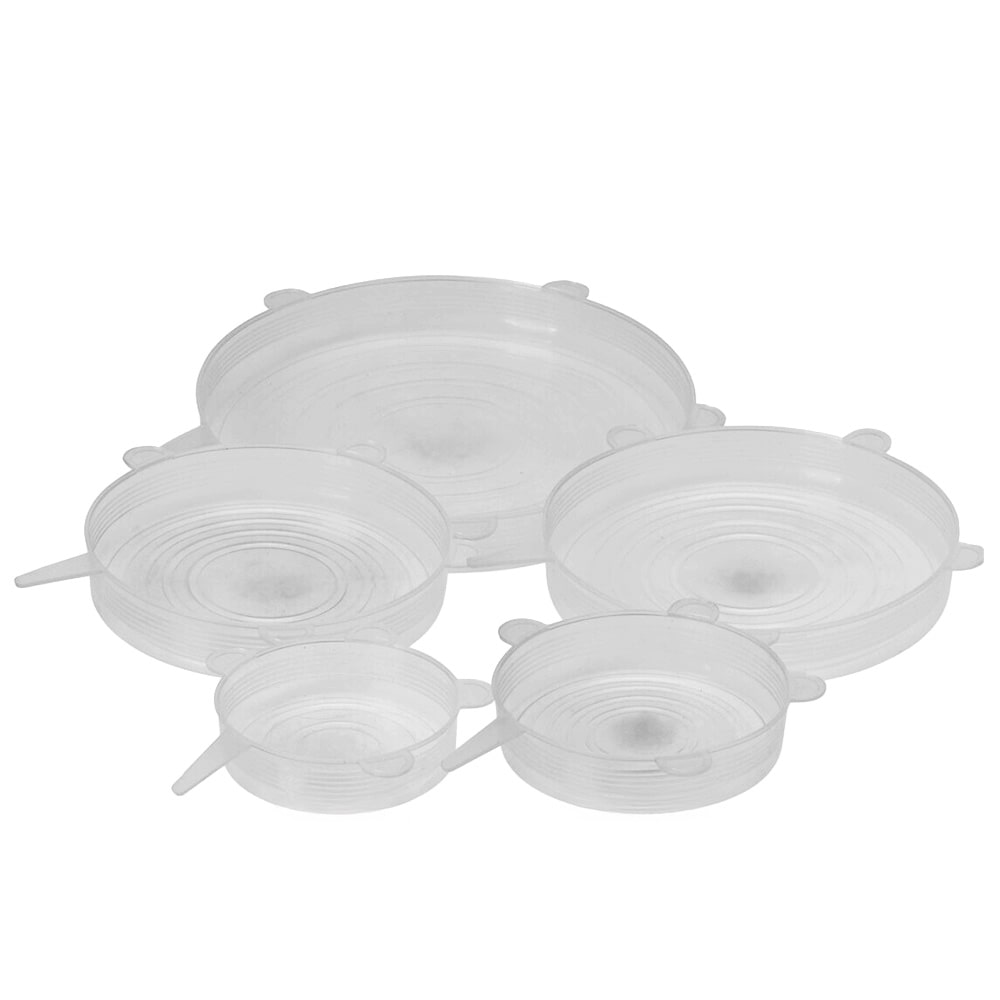 Couvercles en silicone de conservation - Lot de 5