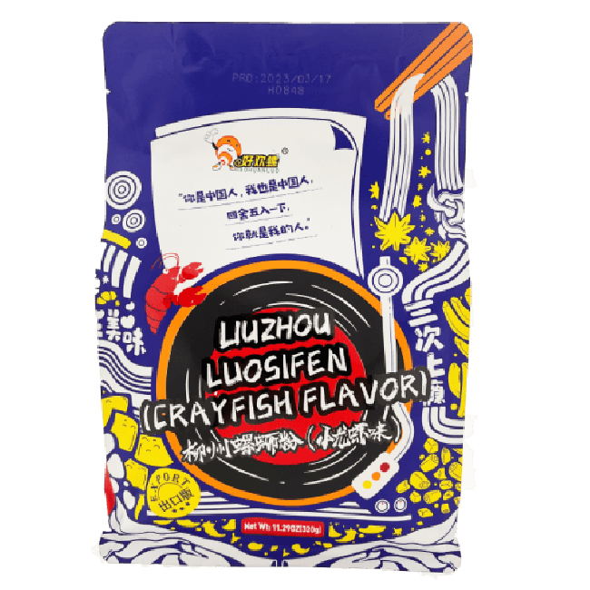 Has Huan Luo Liuzhou Rijstnoedels met Krab Smaak 320g