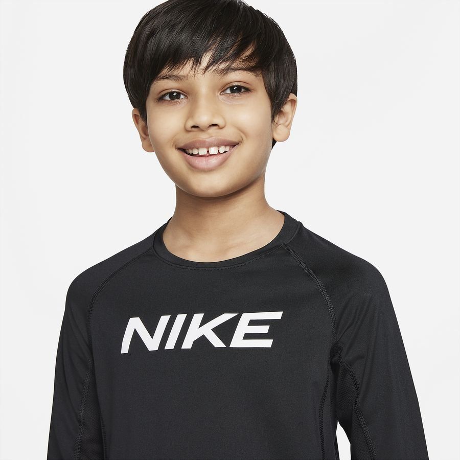 Nike Pro Maillot d'Entraînement Dri-FIT - Noir/Blanc Enfant
