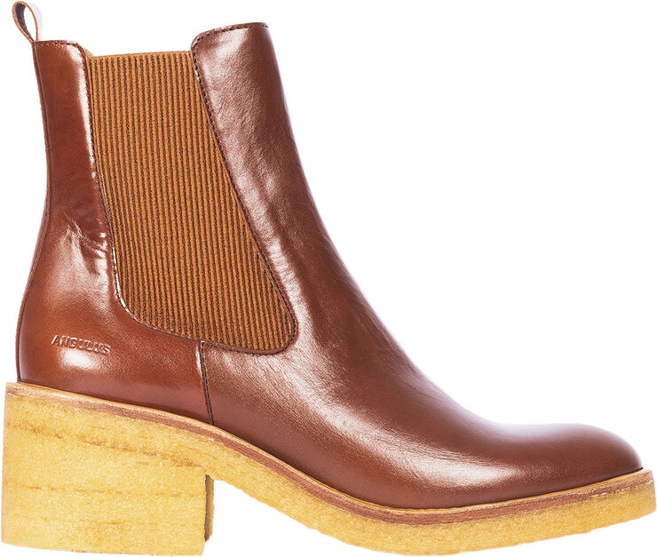 ANGULUS Chelsea støvle med elastik 1837/040 brown/brown