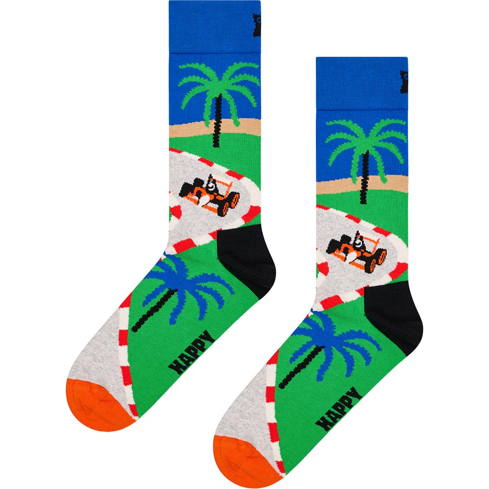 Happy Socks Racing Socken green