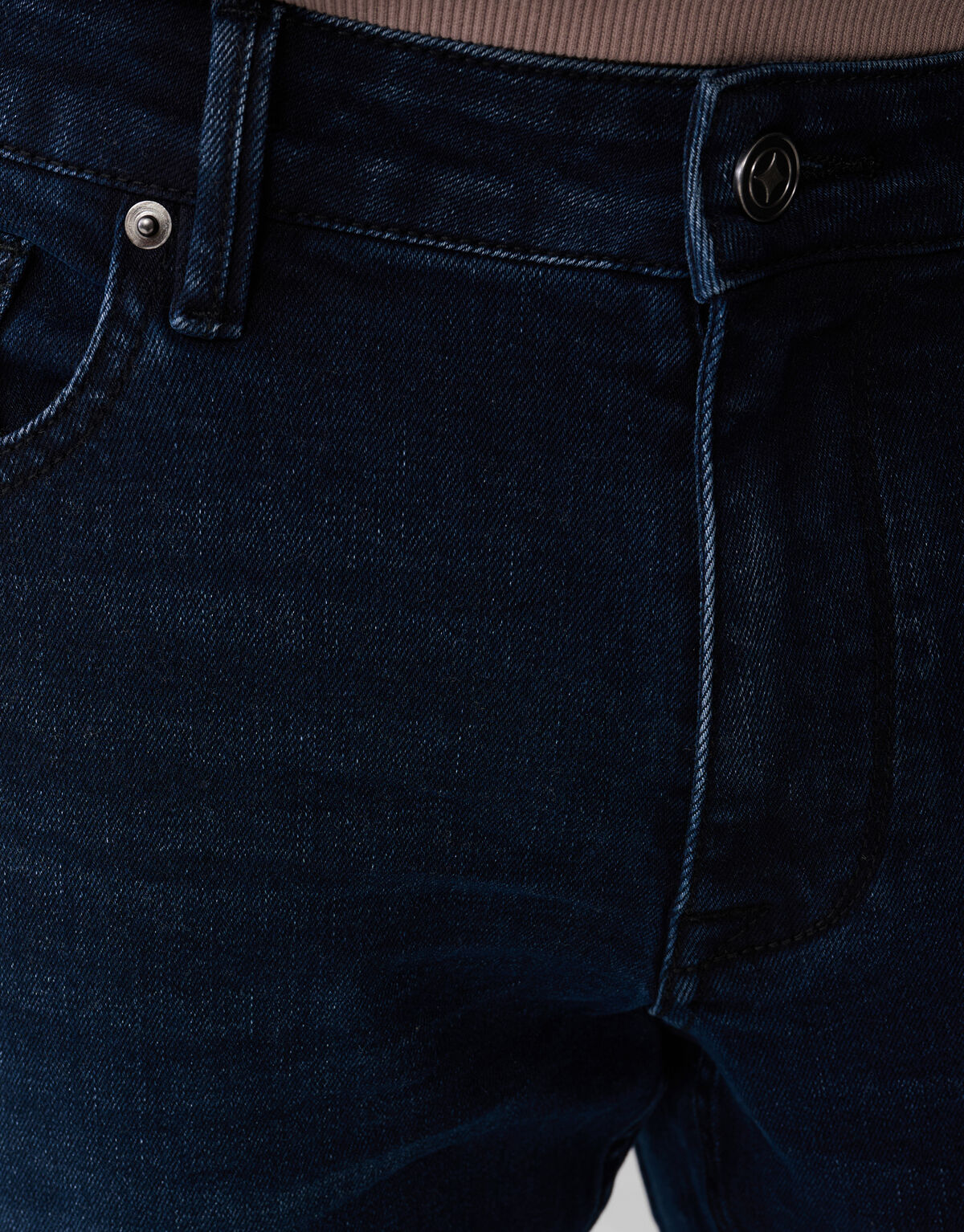 Slim Straight Fit Jeans Blauw/Zwart L34