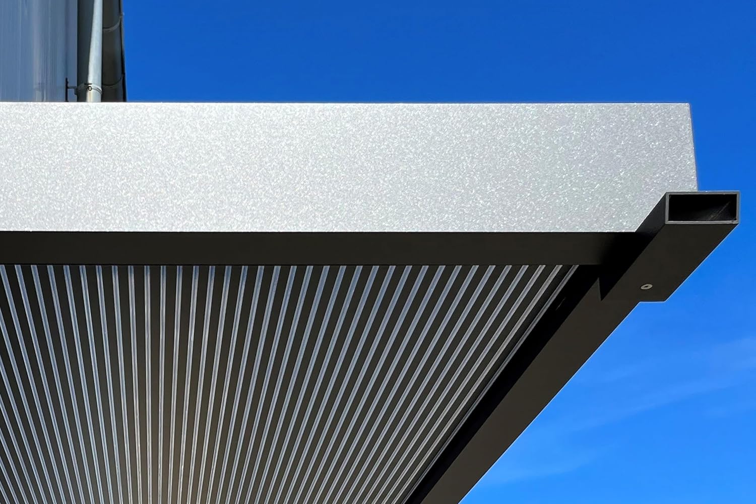 Gutta Rechteckvordach BS 3D-Line 200 Anthrazit | Maße: 200 x 90 cm