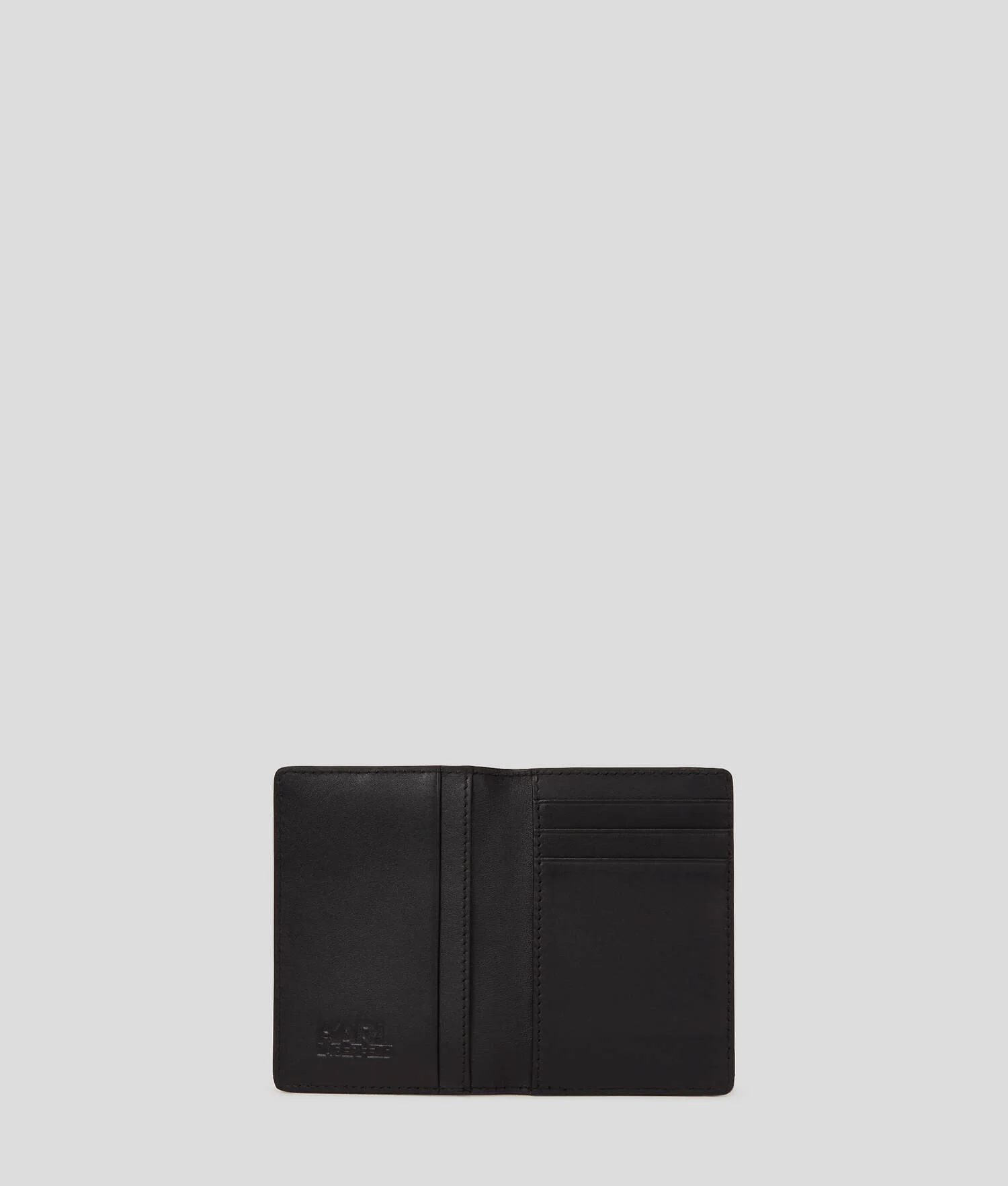 PORTE-CARTES EN CUIR K/LOOM - Noir