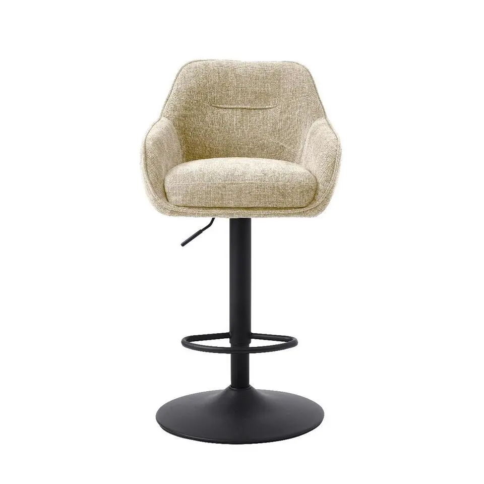 Nordic Home - Ellis verstelbare barstoel stof - beige