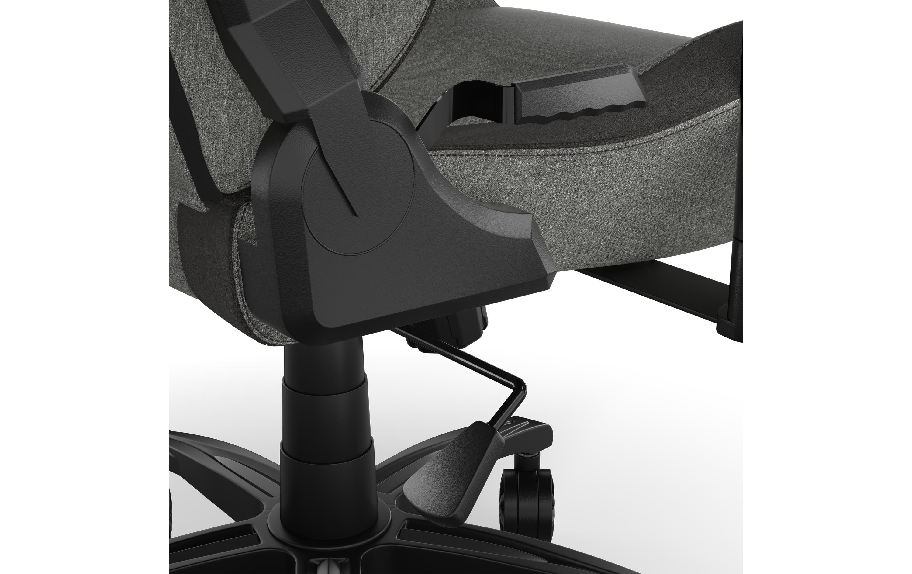 Gaming-Stuhl T3 Rush (2023) Grau<br>Ergonomischer Racing-Gaming-Stuhl mit einer Belastbarkeit von bis zu 120 kg