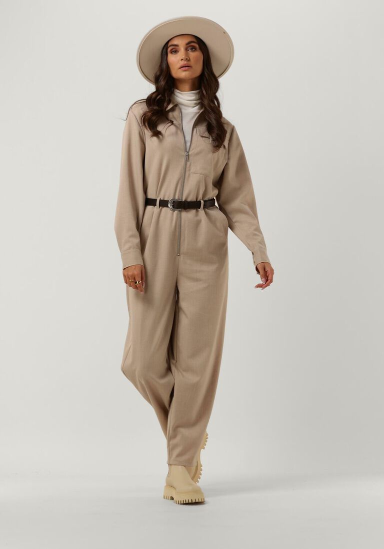 ANOTHER LABEL beige another label jumpsuit ashlyn jumpsuit l/s