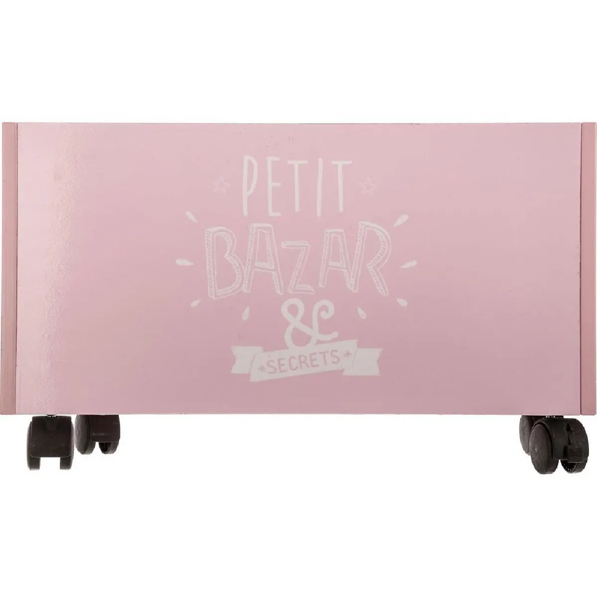 Atmosphera, Createur D'Interieur Atmosphera Coffre à jouets sur roulettes - Rose