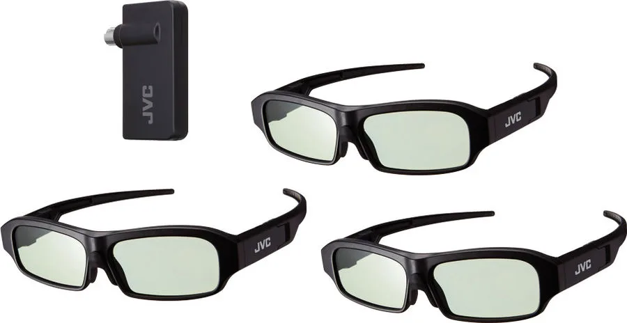 JVC PK-AG3G (x3) et PK-EM2G (x1) Lunettes 3D