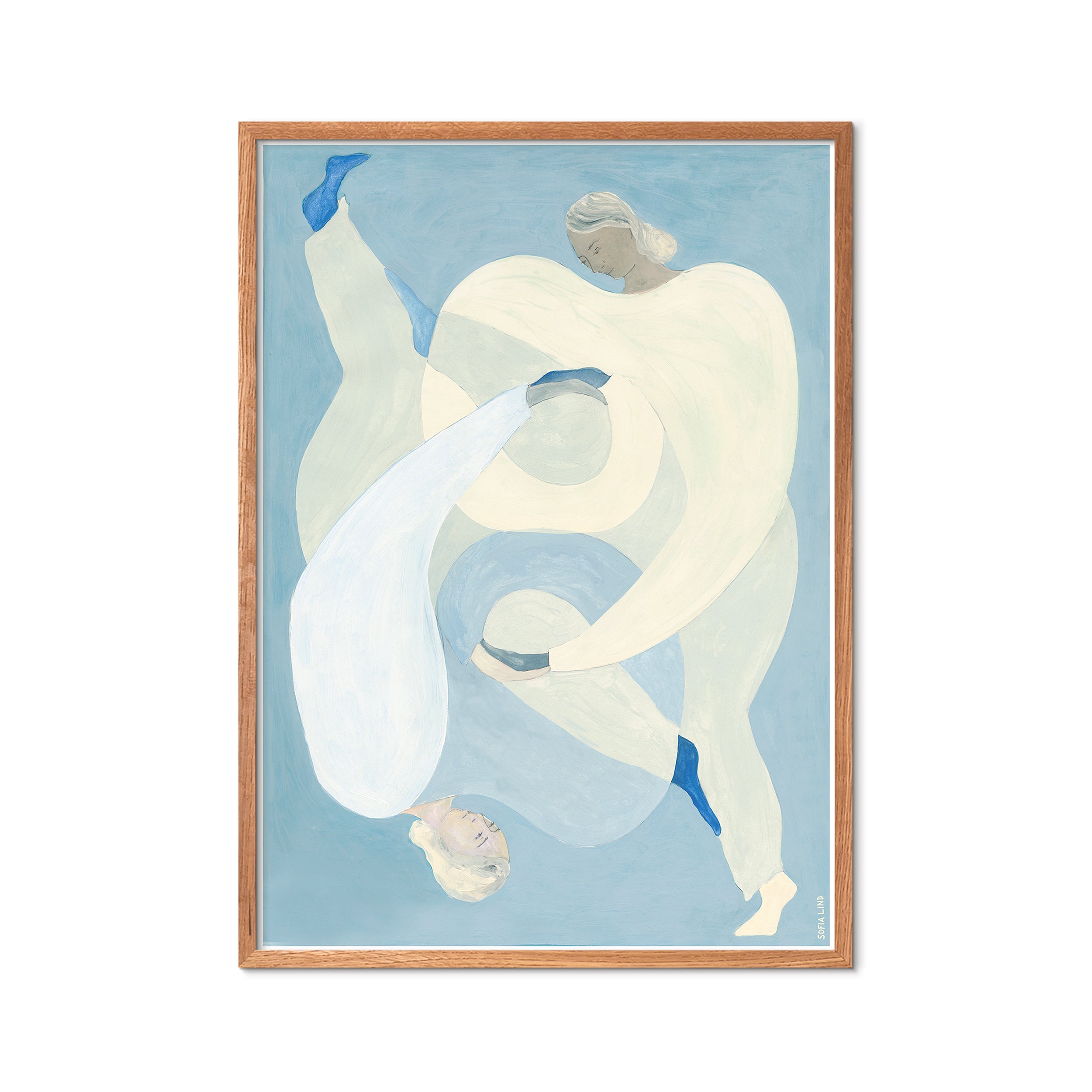 Poster & Frame  The Poster Club x Sofia Lind Hold You - blå