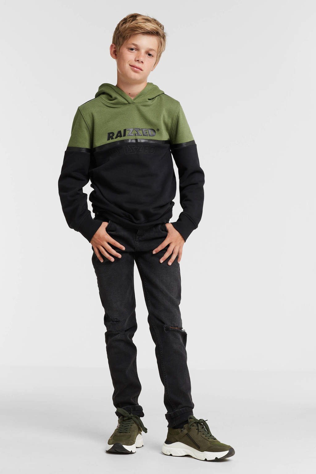 anytime slim fit jeans zwart