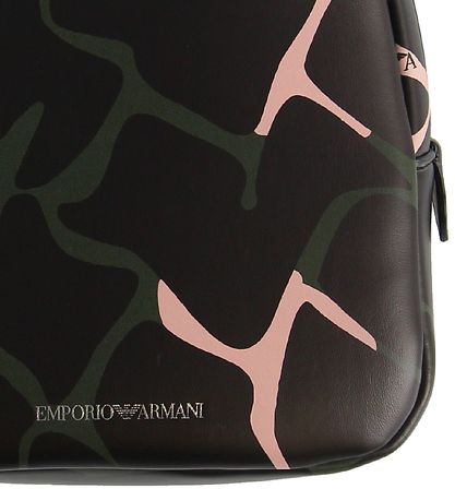 Emporio Armani Rygs?k - Sort m. Army/Rosa Print
