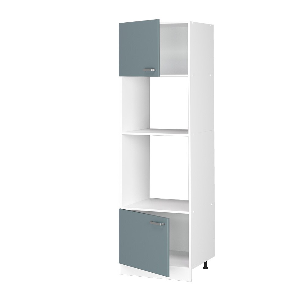 Vicco Mikrowellenschrank Küchenschrank R-Line Solid Weiß Blau Grau 60 cm modern
