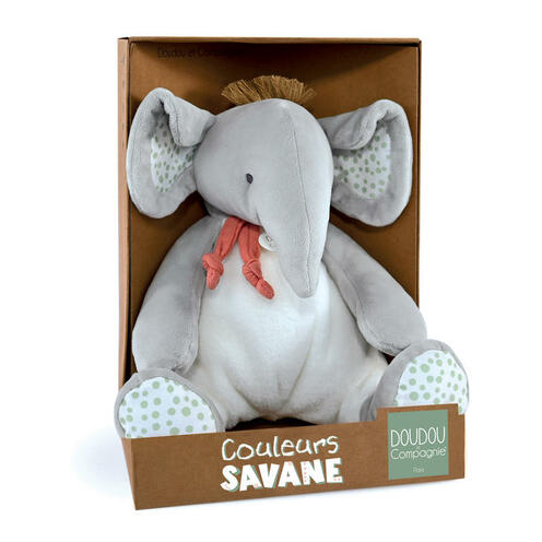 Doudou Éléphant gris - DOUDOU ET COMPAGNIE