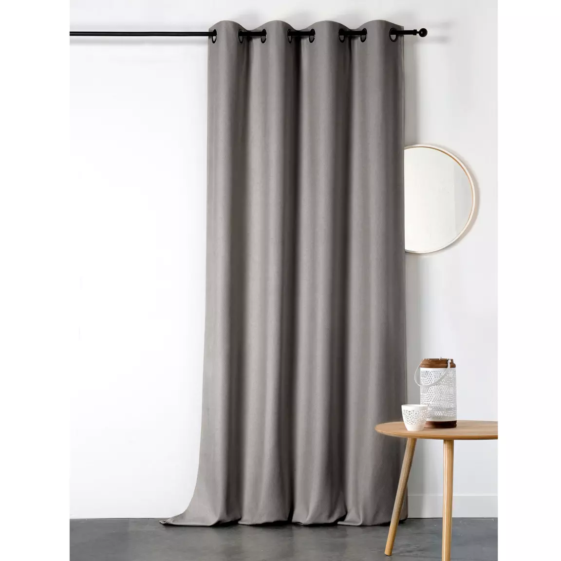 Rideau obscurcissant isolant (140 x 280 cm) Boréal Gris clair