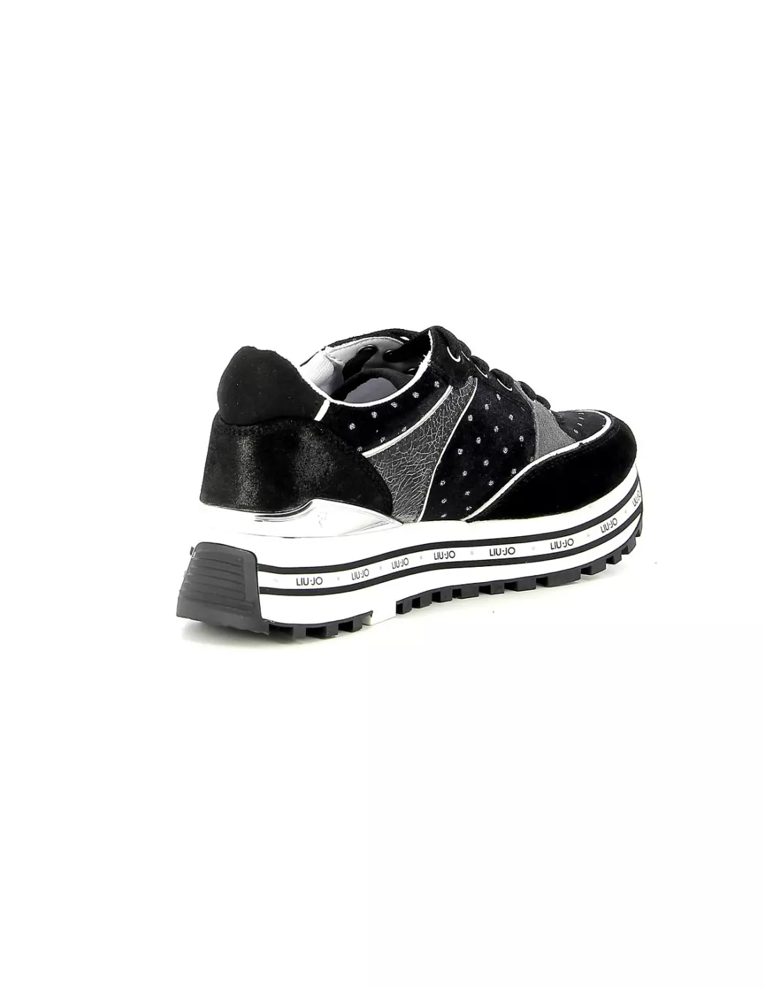 LIU JO WONDER- Baskets Noirveloursstrass
