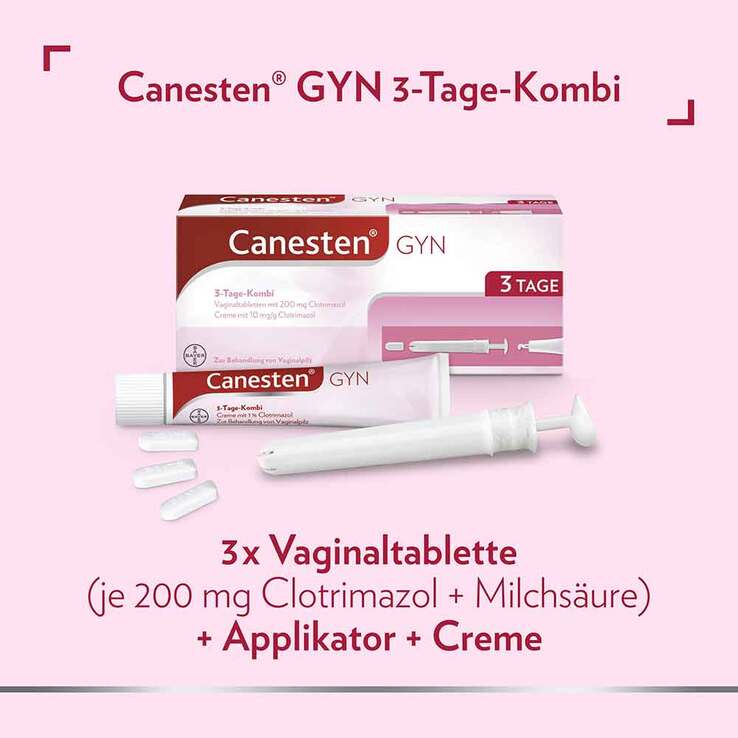 Canesten® GYN 3-Tage-Kombi zur effektiven Behandlung von Scheidenpilz, 1 P