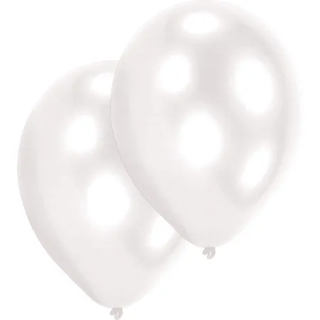 amscan Latexballons Pearl weiß 10 Stück, 27,5 cm