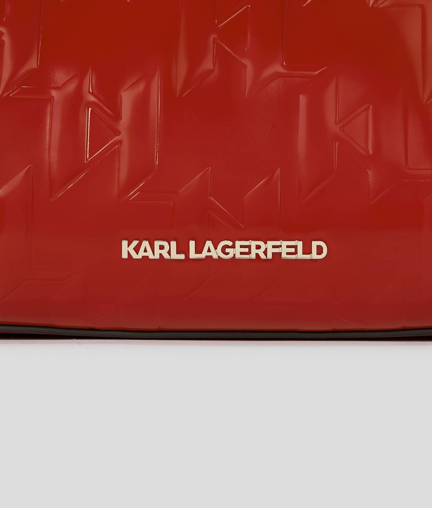 PETIT SAC CABAS BRILLANT K/SKUARE - Rouge Klassic