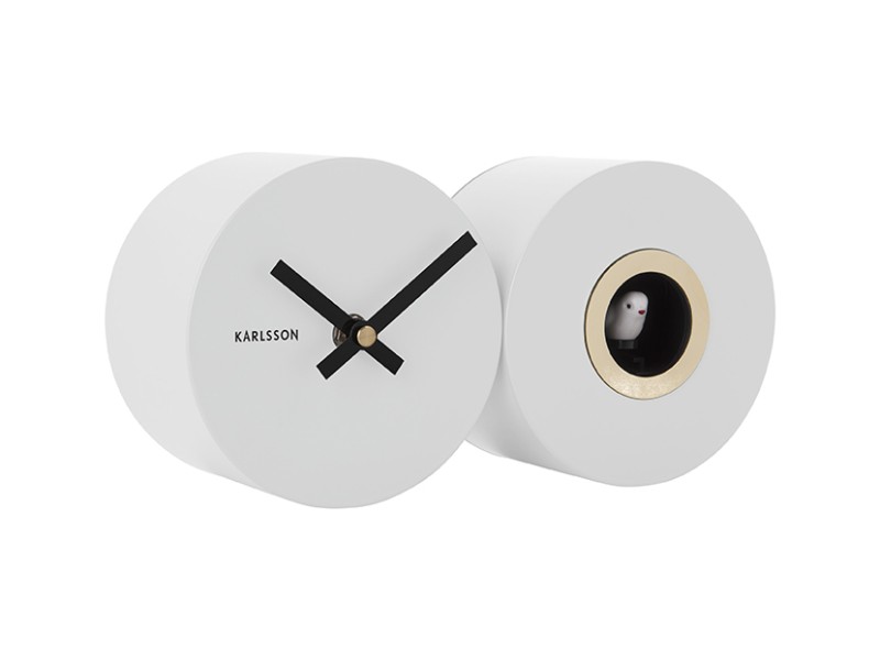 Wall Clock Duo Cuckoo KA5789BK Black