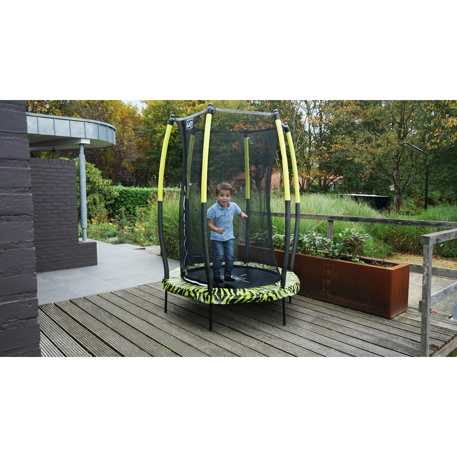 EXIT Tiggy junior Trampolin mit Sicherheitsnetz ø140 cm, schwarzgrün