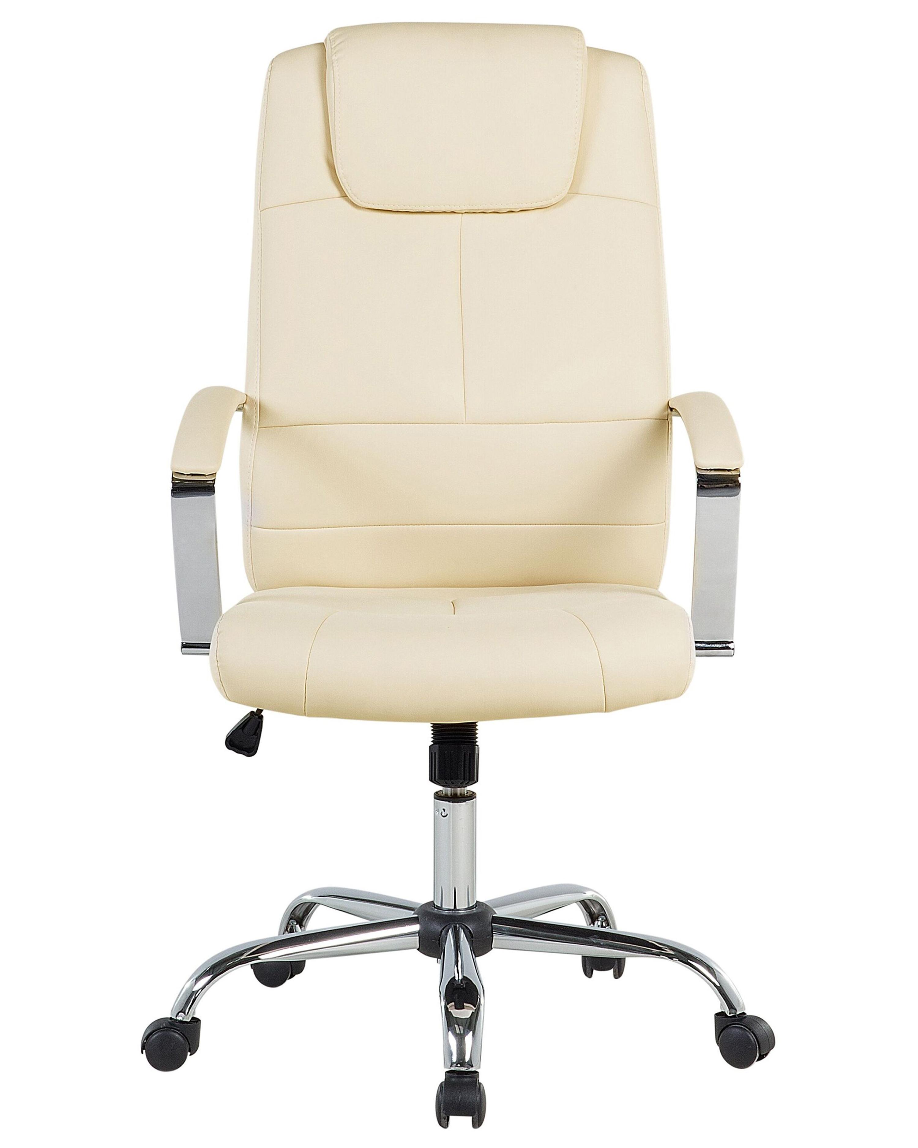 Directeursstoel WINNER Kunstleer Lichtbeige