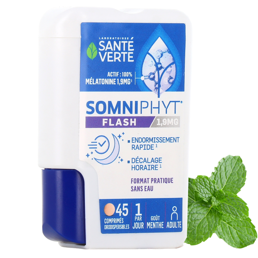 Somniphyt Flash 1,9mg mélatonine pour l'endormissement