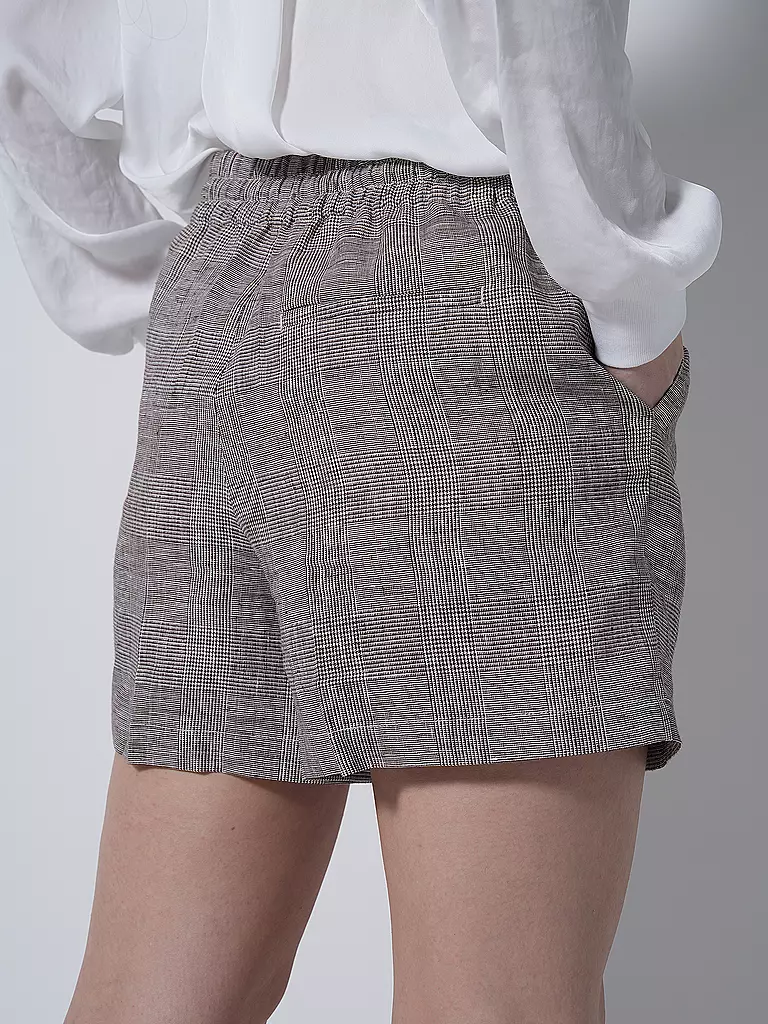 ANINE BING Leinenshorts KAM  schwarz