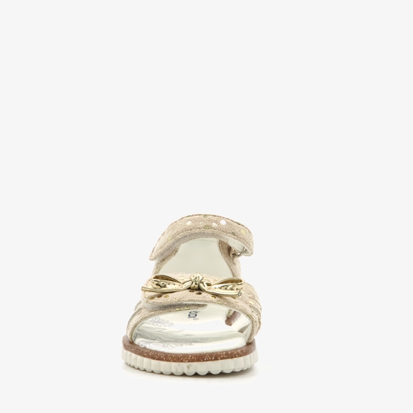 Blue Box meisjes sandalen met stippen goud