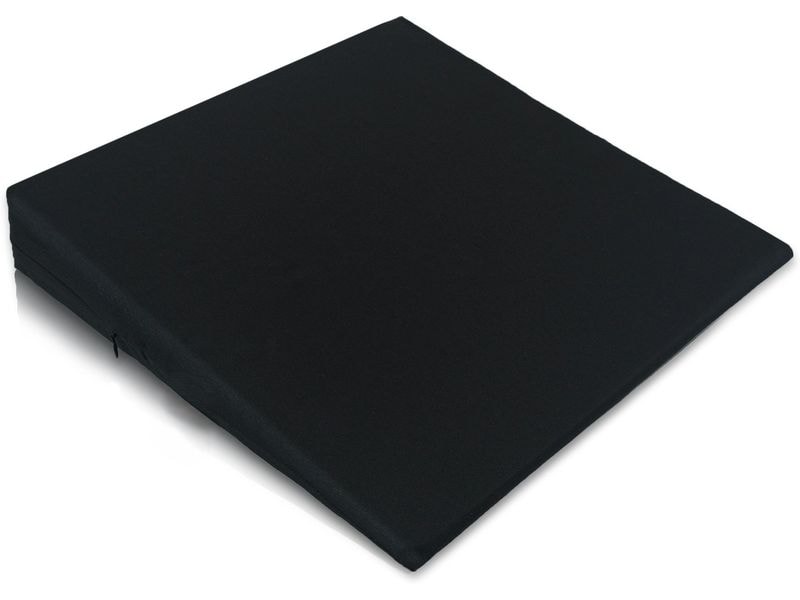 Empfi Keilkissen Standard schwarz, 38 x 38 cm 1/7 cm Keilkissen für aufrechte Haltung