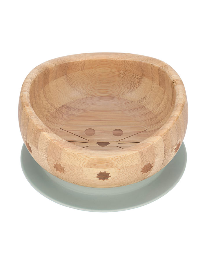Bambus-Schale LITTLE CHUMS – MOUSE in natur/grau