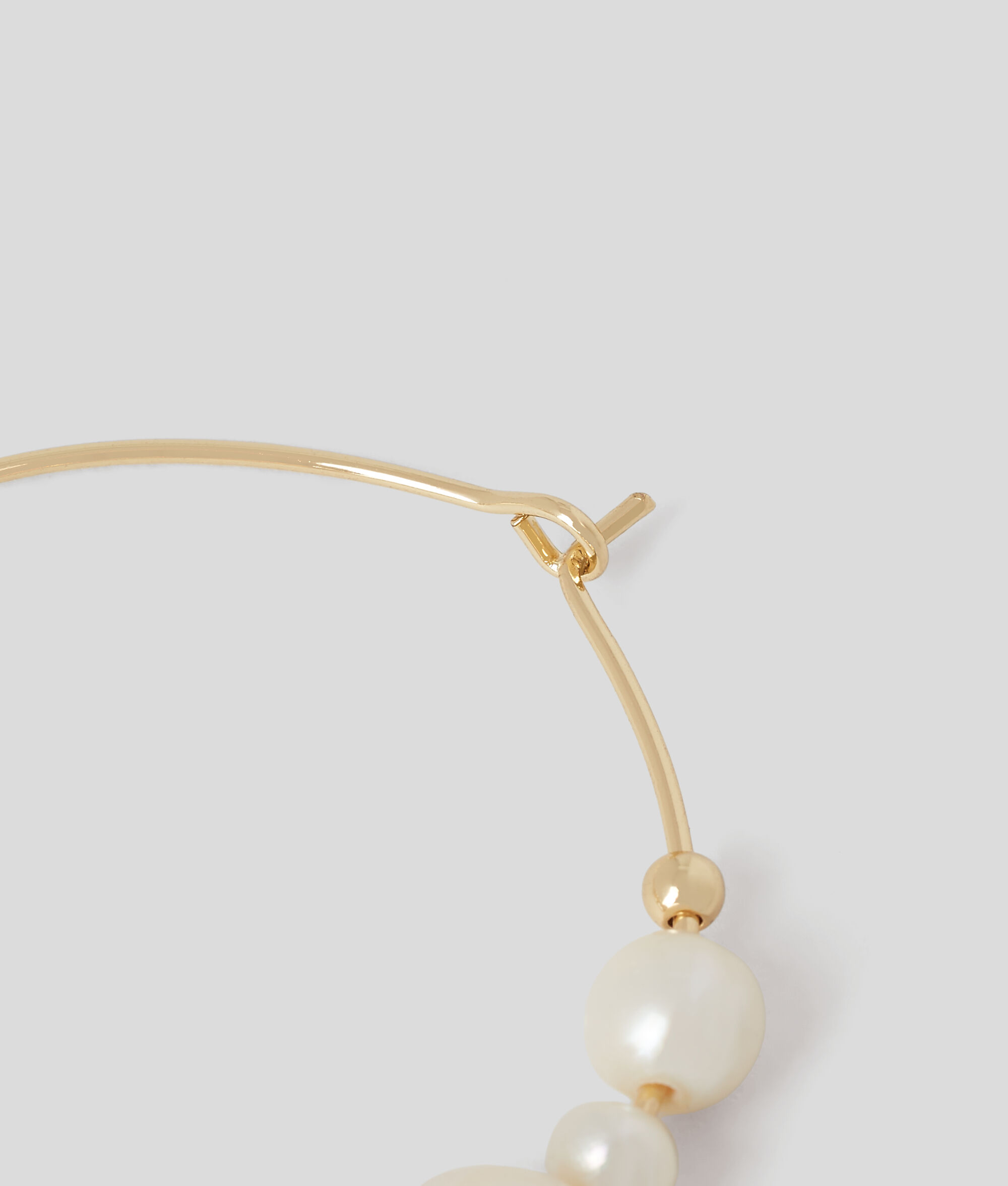 GRANDES BOUCLES D'OREILLES EN PERLES K/AUTOGRAPH