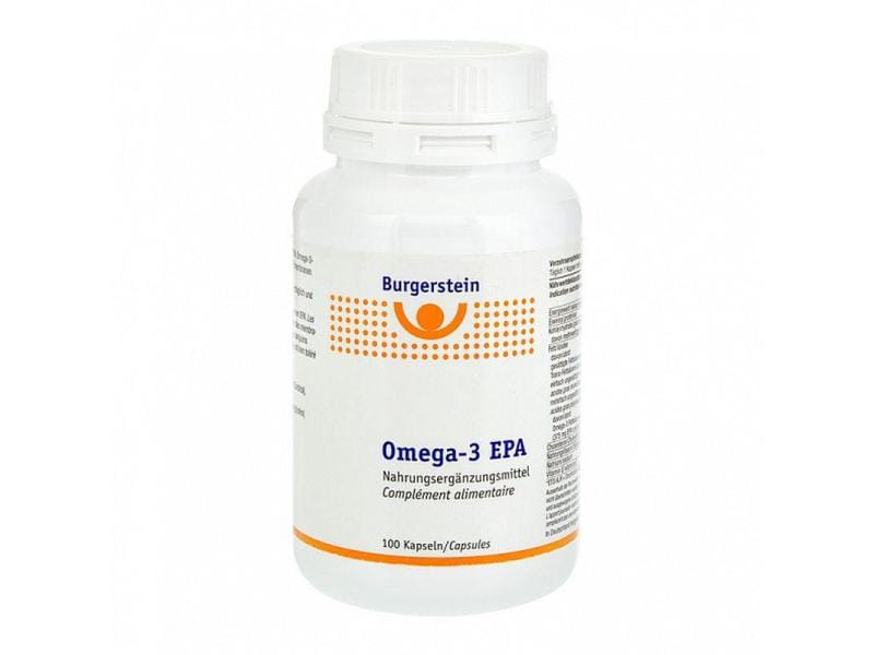 Burgerstein Omega 3-EPA 100 Kapseln Nahrungsergänzung mit Omega-3-Fettsäuren EPA