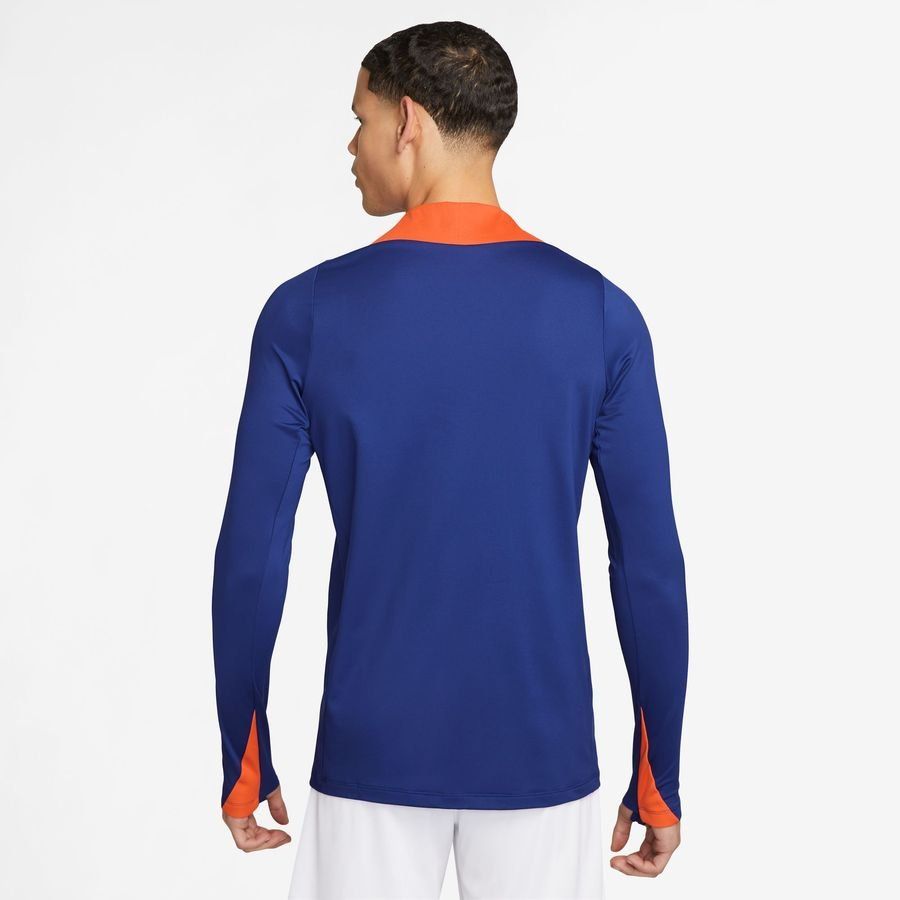Pays-Bas Maillot d'Entraînement Dri-FIT Strike Drill - Bleu Marine/Orange