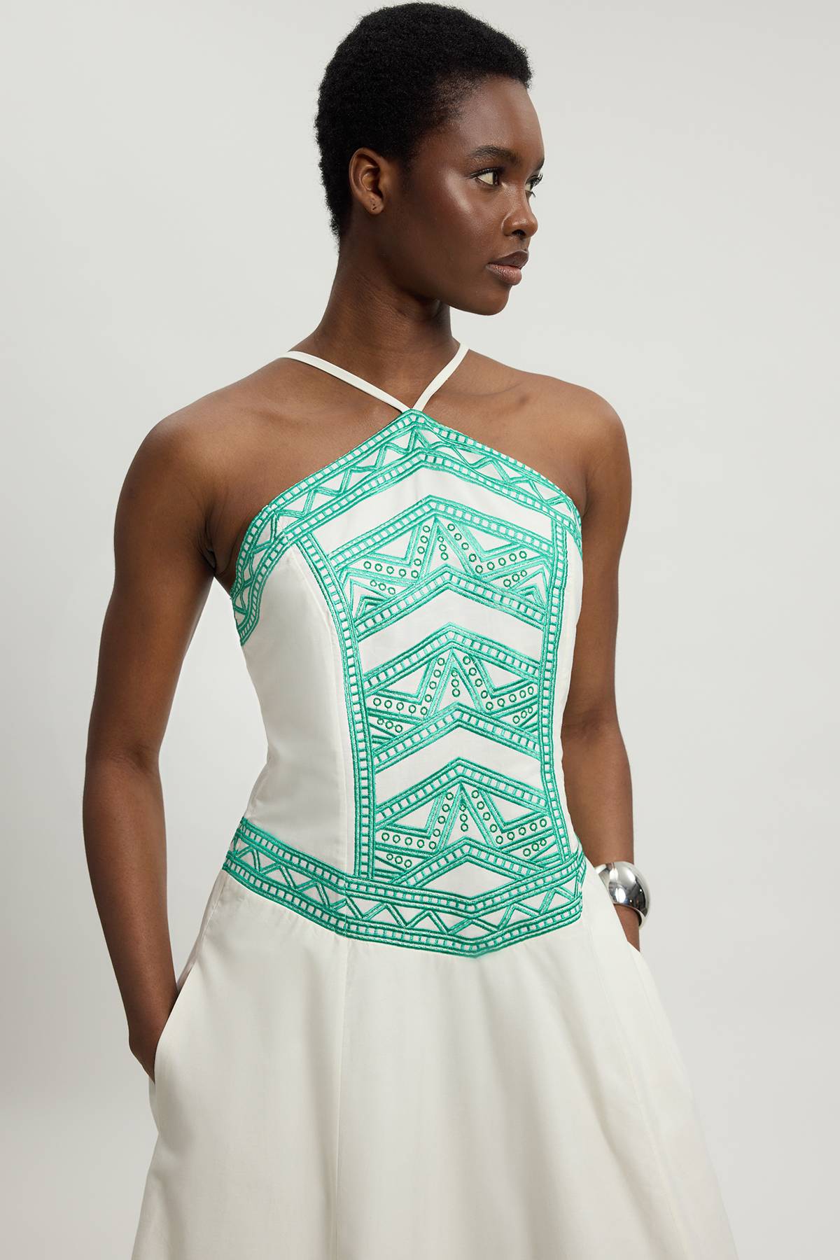 KarenMillen Robe Dos Nu À Détail Brodé