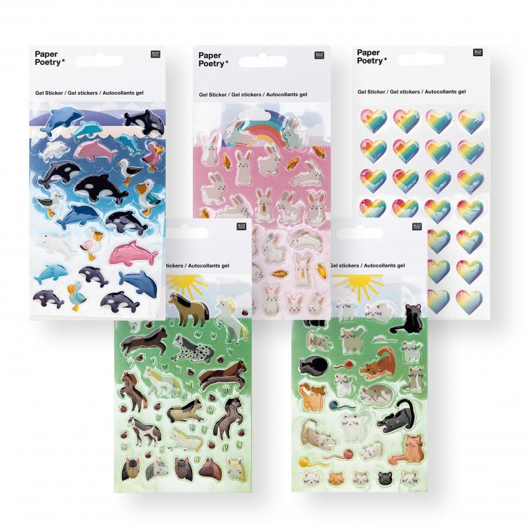 Paper Poetry Gel Sticker selbstklebend