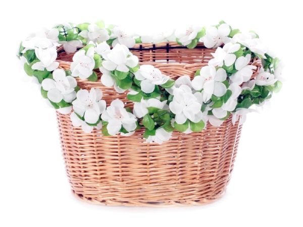 Basil Garland Blomsterkrans, Hvid