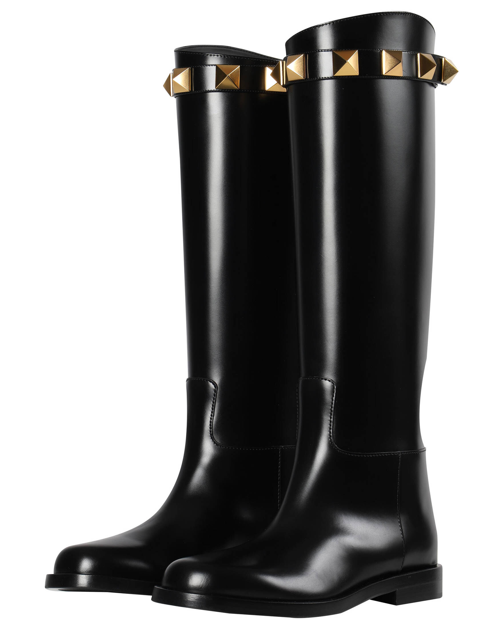 Valentino Garavani| Damen Stiefel aus Kalbsleder ROMAN STUD BOOTS