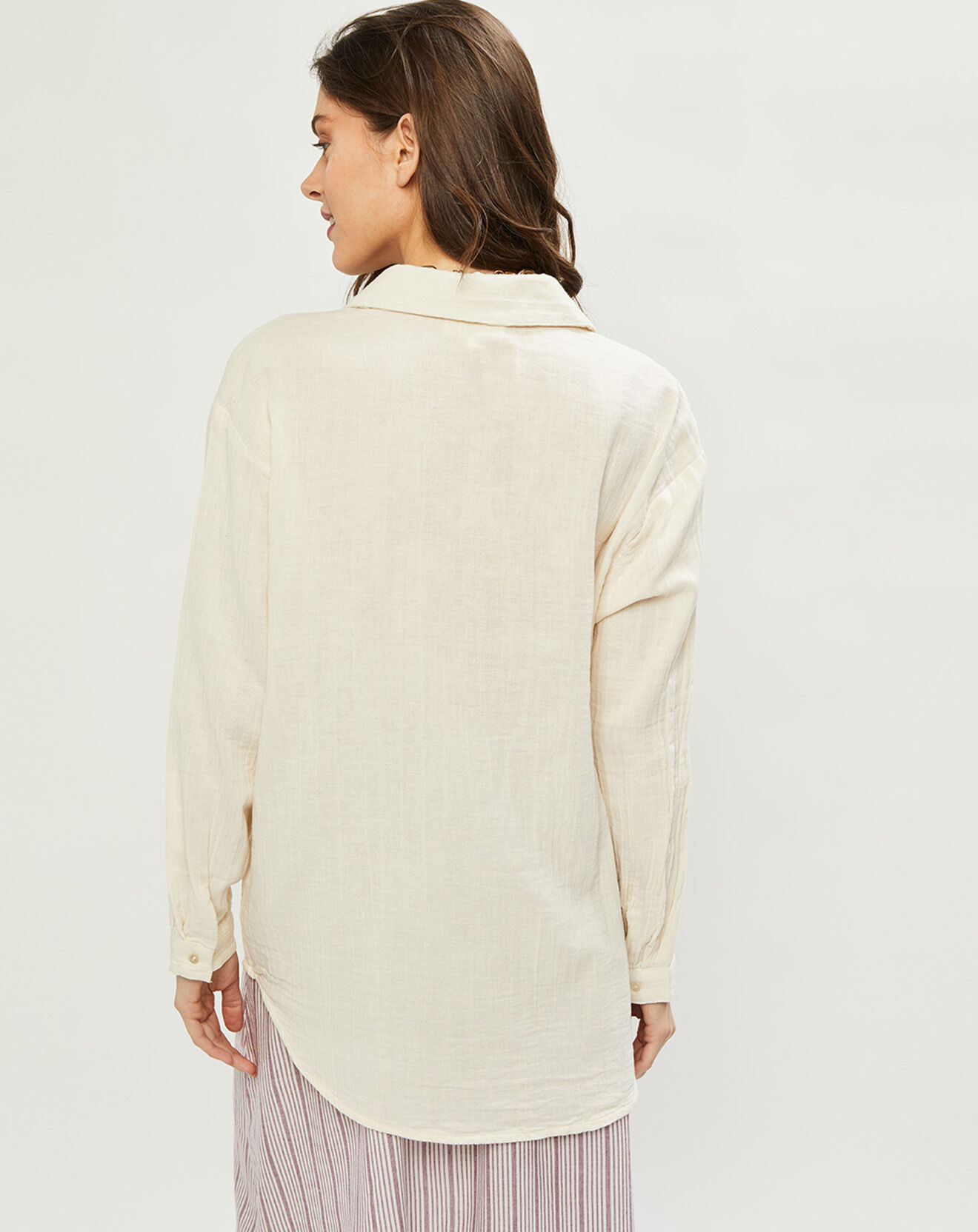 Harris Wilson Chemise Celeste écrue