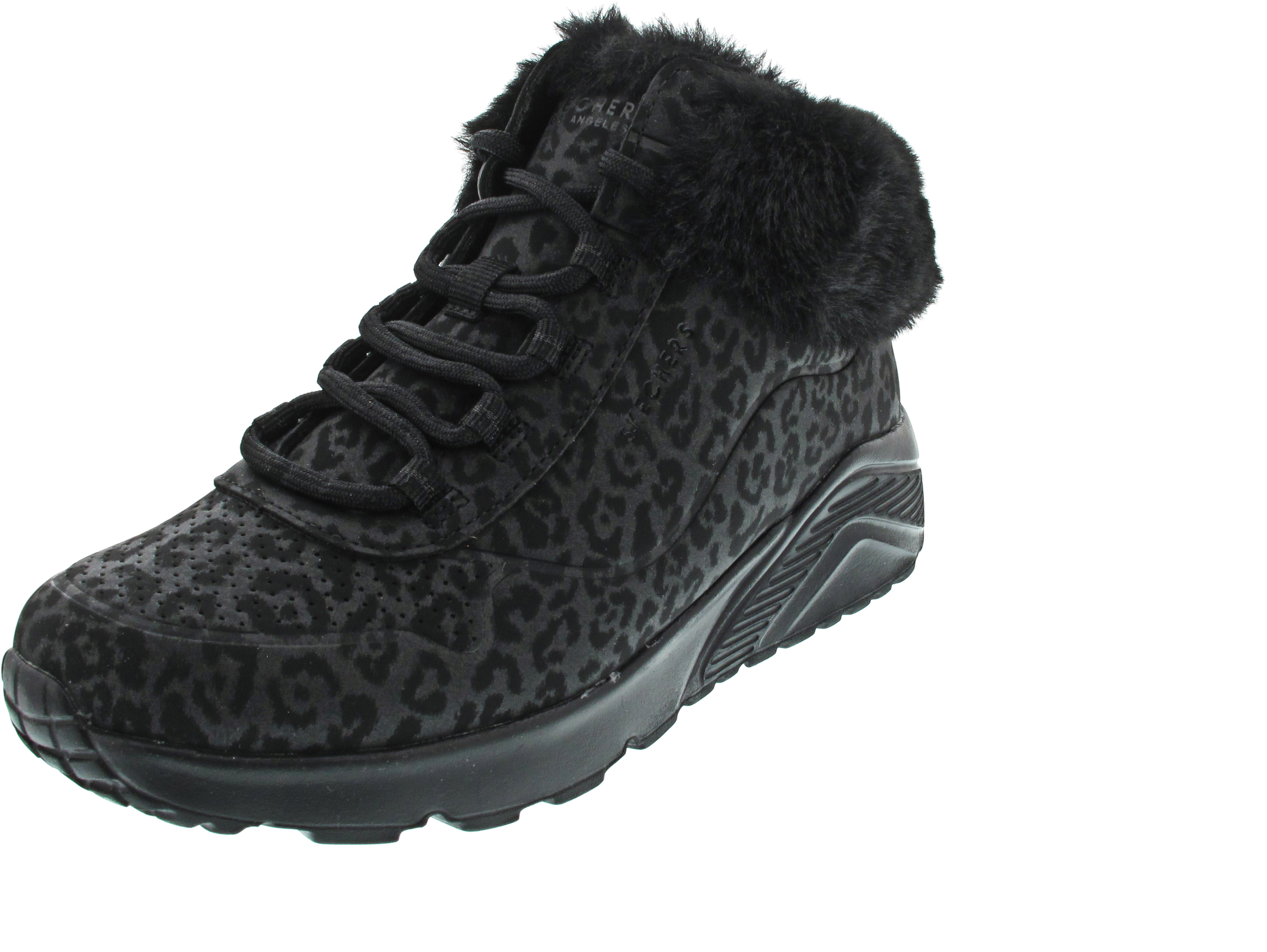 Skechers Uno Lite Schnürstiefelette schwarz