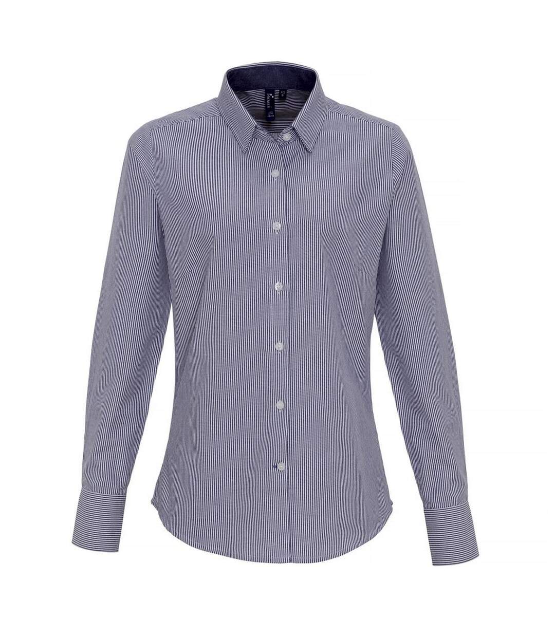 Premier - Blouse - Femme (Blanc / bleu marine) - UTRW6593