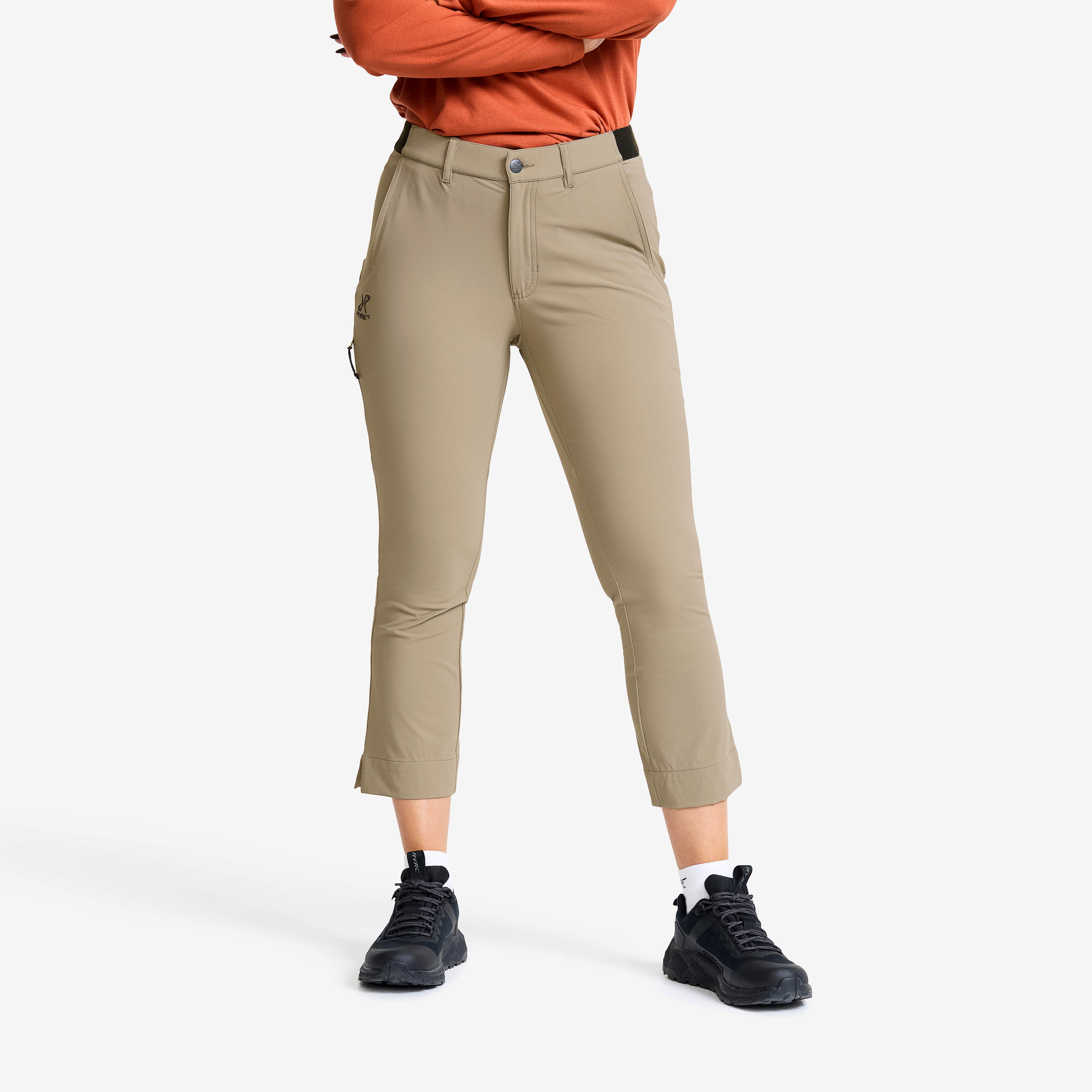 Variety High-waist Cropped Pants Dame Brindle
